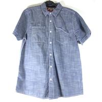 M&S Indigo Collection Age 14 Years Blue Denim Effect Shirt*