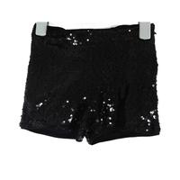 M&S Marks and Spencer 6-7 Years Black Sequinned Shorts*