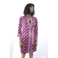 M&S 9-10 Years Pink Polka Dot Night Robe