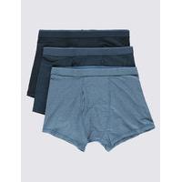 M&S Collection 3 Pack Cool & Fresh Stretch Cotton Trunks