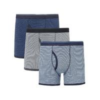 M&S Collection XXXL 3 Pack Pure Cotton Feeder Striped Trunks with StayNEW