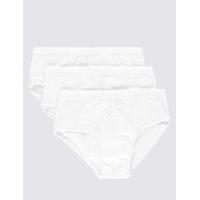 ms collection 3 pack pure cotton briefs with staynew