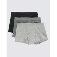 ms collection 3 pack cool fresh stretch cotton trunks