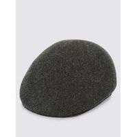 M&S Collection Pure Wool Flat Cap with Stormwear