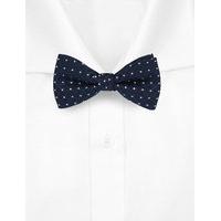 ms collection spotted textured bow tie