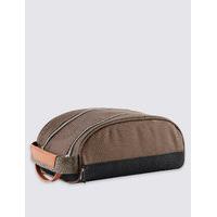 M&S Collection Scuff Resistant Cordura Washbag