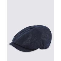 ms collection pure linen baker boy cap