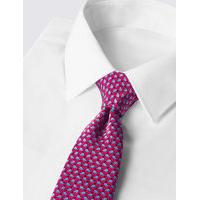 M&S Collection Luxury Pure Silk Printed Tie