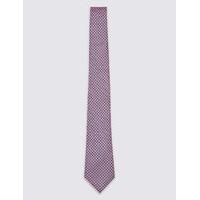 M&S Collection Luxury Pure Silk Printed Tie