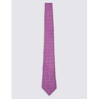 M&S Collection Luxury Pure Silk Printed Tie