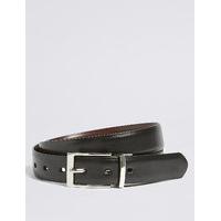 ms collection square buckle reversible belt