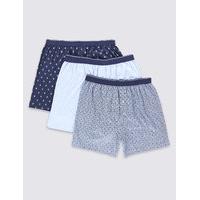 ms collection 3 pack pure cotton assorted boxers