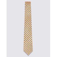 M&S Collection Pure Silk Floral Print Tie