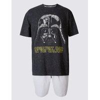M&S Collection Star Wars Cotton Rich Pyjama Short Set