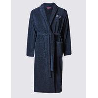 M&S Collection Cotton Rich Dad Dressing Gown