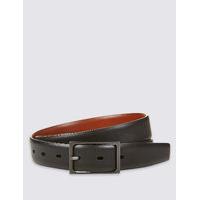 ms collection leather buckle reversible belt