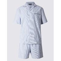 M&S Collection Pure Cotton Striped Pyjamas
