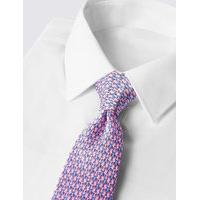 M&S Collection Luxury Pure Silk Printed Tie