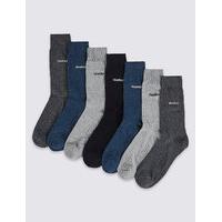 M&S Collection 7 Pairs of Cool & Freshfeet Cotton Rich Socks