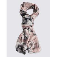 M&S Collection Floral Print Scarf