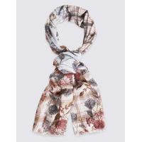 M&S Collection Floral Print Scarf