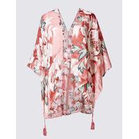 M&S Collection Pure Modal Floral Print Kimono