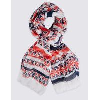 ms collection nautical print scarf