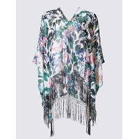 M&S Collection Pure Modal Floral Print Kimono