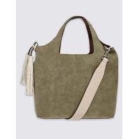 M&S Collection Faux Leather Tassel Shoulder Bag
