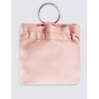 M&S Collection Faux Leather Drawstring Duffle Bag