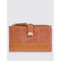 ms collection press stud weave purse