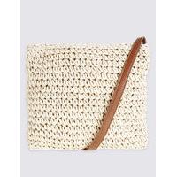 M&S Collection Straw Winged Across Body Bag