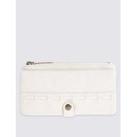 M&S Collection Leather Stab Stitch Purse