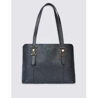 M&S Collection Faux Leather Soft Stud Grab Tote Bag