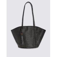 M&S Collection Straw Winged Tote Bag