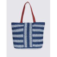 M&S Collection Striped Shopper Bag