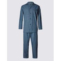 M&S Collection Easy Care Checked Pyjamas