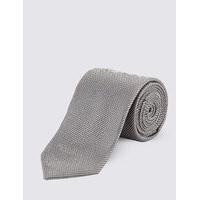M&S Collection Pure Silk Textured Tie