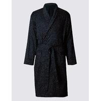 M&S Collection Pure Cotton Paisley Dressing Gown