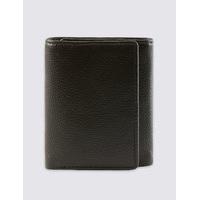 M&S Collection Leather Slim Trifold Wallet with Cardsafe