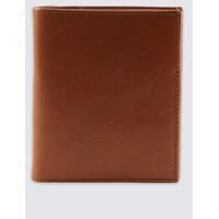 ms collection leather tall bifold wallet with cardsafe