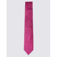 M&S Collection Luxury Pure Silk Paisley Tie