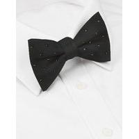 M&S Collection Pure Silk Bow Tie MADE WITH SWAROVSKI ELEMENTS