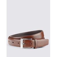 ms collection coated leather active waistband expander belt