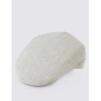 M&S Collection Pure Linen Flat Cap