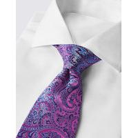 M&S Collection Pure Silk Floral Tie