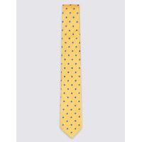 ms collection luxury pure silk spotted tie