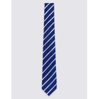 M&S Collection Pure Silk Striped Tie