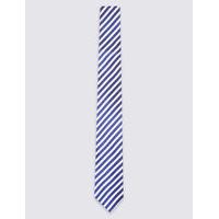 M&S Collection Pure Silk Striped Tie
