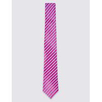 M&S Collection Pure Silk Striped Tie